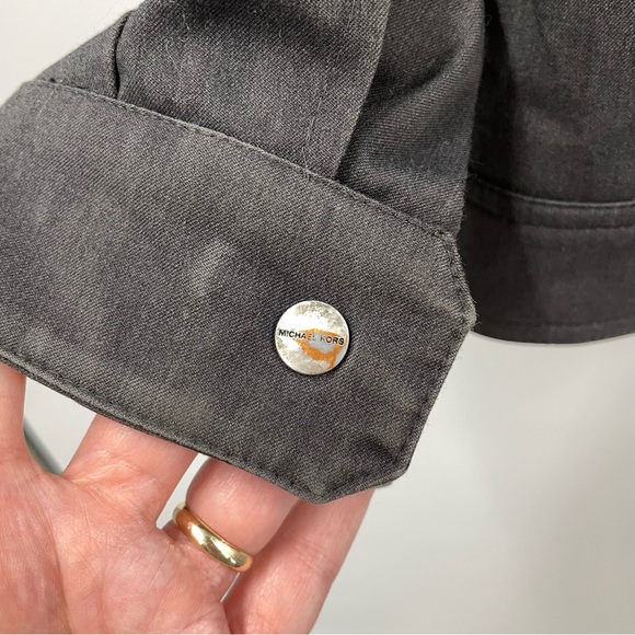 Michael Kors Gray Utility Jacket Men’s L - Picture 9 of 11